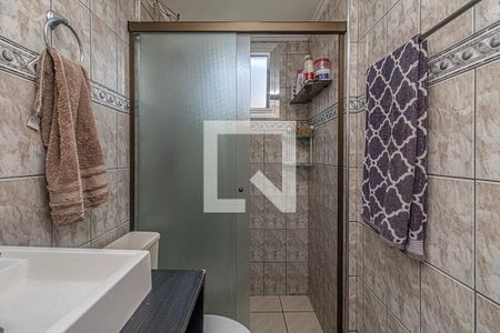 banheiro social_2 de apartamento para alugar com 2 quartos, 52m² em Jardim Celeste, São Paulo