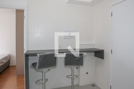 Sala e Cozinha de apartamento para alugar com 1 quarto, 29m² em Barra Funda, São Paulo