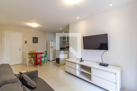 Sala/Cozinha de apartamento à venda com 1 quarto, 42m² em Cerqueira César, São Paulo