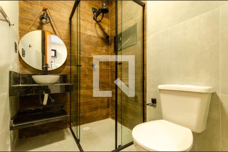 Banheiro de kitnet/studio para alugar com 1 quarto, 23m² em Itaberaba, São Paulo