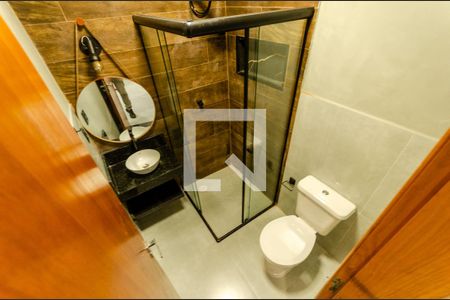 Banheiro de kitnet/studio para alugar com 1 quarto, 23m² em Itaberaba, São Paulo