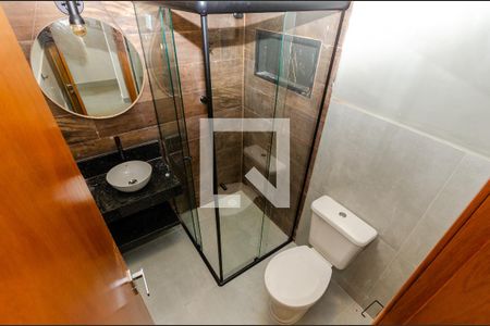 Banheiro de kitnet/studio para alugar com 1 quarto, 23m² em Itaberaba, São Paulo