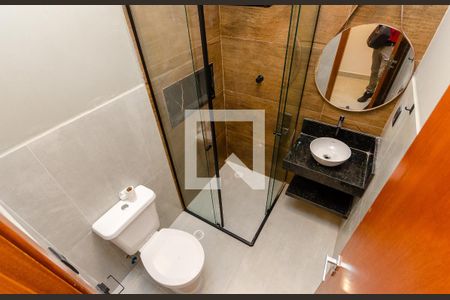 Banheiro de kitnet/studio para alugar com 1 quarto, 23m² em Itaberaba, São Paulo