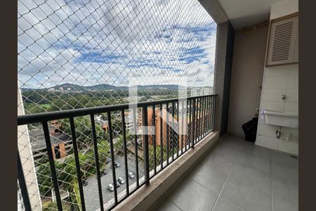 Varanda da Sala de apartamento para alugar com 2 quartos, 52m² em Alphaville Empresarial, Barueri