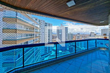 Sacada de apartamento para alugar com 3 quartos, 100m² em Vila Caiçara, Praia Grande