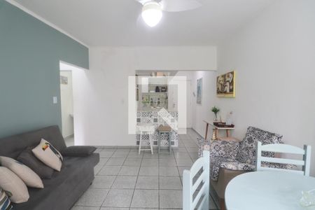Sala de apartamento para alugar com 2 quartos, 54m² em Centro, Guarujá