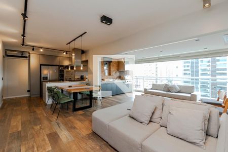 Sala de apartamento para alugar com 2 quartos, 107m² em Cidade Monções, São Paulo