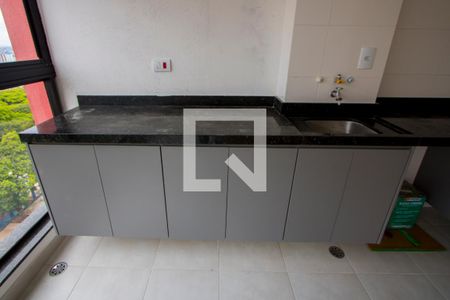 Sala/Cozinha/Área de serviço de apartamento para alugar com 3 quartos, 65m² em Vila Assunção, Santo André