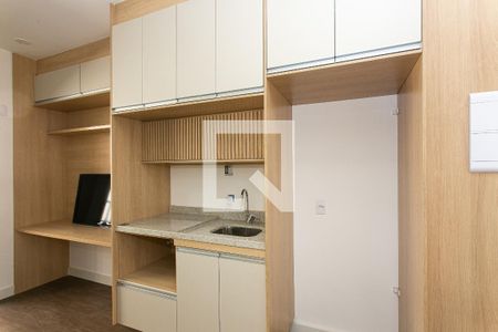 Cozinha de kitnet/studio para alugar com 1 quarto, 24m² em Tatuapé, São Paulo