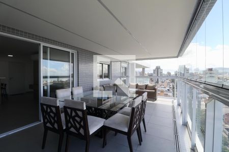 Varanda de apartamento para alugar com 3 quartos, 100m² em Enseada, Guarujá