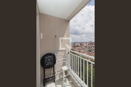 Varanda da Sala de apartamento à venda com 2 quartos, 55m² em Vila Santana, São Paulo