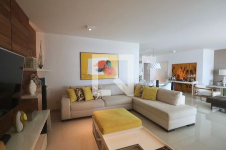 Sala de apartamento para alugar com 4 quartos, 220m² em Jardim Tejereba, Guarujá