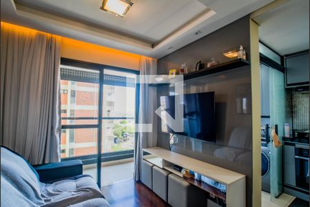 Sala de apartamento à venda com 2 quartos, 59m² em Parque das Nações, Santo André