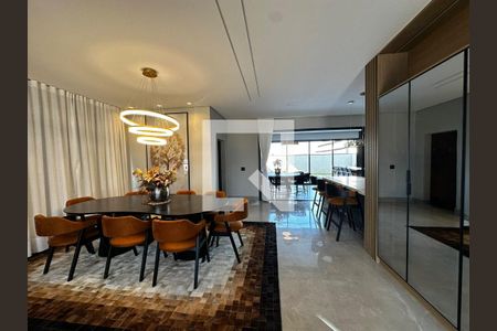 Sala de casa de condomínio para alugar com 3 quartos, 420m² em Loteamento Residencial Arborais, Campinas