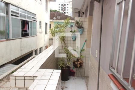 Varanda da Sala de casa para alugar com 2 quartos, 75m² em Macuco, Santos
