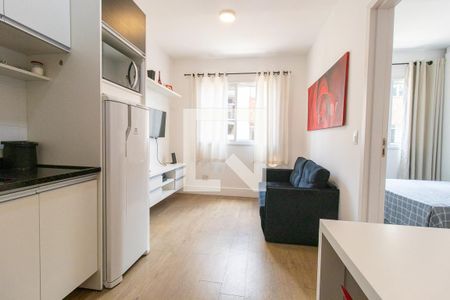 Sala/Cozinha de kitnet/studio para alugar com 1 quarto, 43m² em Rebouças, Curitiba