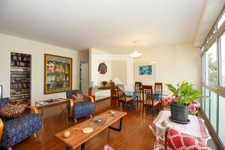 Sala de Estar e Jantar de apartamento à venda com 3 quartos, 173m² em Jardim Europa, São Paulo