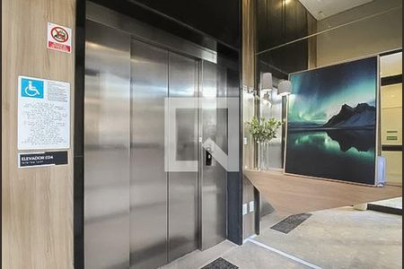 Área comum - Hall Elevadores de kitnet/studio à venda com 1 quarto, 26m² em Vila Olímpia, São Paulo