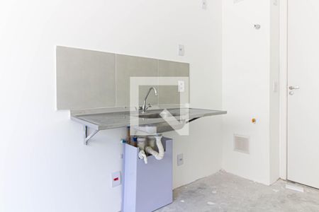 Cozinha de apartamento à venda com 1 quarto, 26m² em Barra Funda, São Paulo