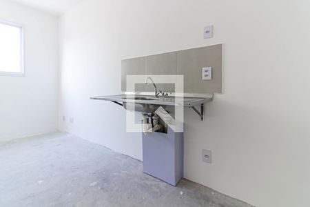 Cozinha de apartamento à venda com 1 quarto, 26m² em Barra Funda, São Paulo