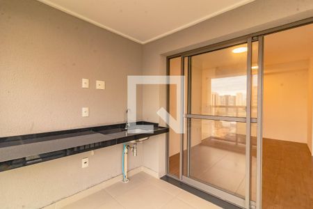 Varanda da Sala/cozinha de apartamento à venda com 1 quarto, 50m² em Vila Clementino, São Paulo