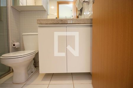 Banheiro da Suíte de apartamento para alugar com 1 quarto, 27m² em Guará, Brasília