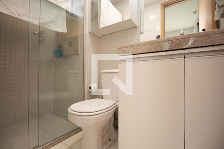 Banheiro da Suíte de apartamento para alugar com 1 quarto, 27m² em Guará, Brasília