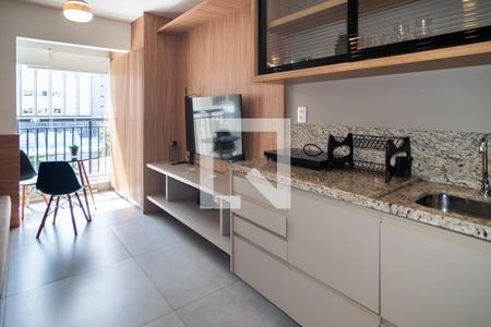 Sala / cozinha de apartamento à venda com 1 quarto, 33m² em Bela Vista, São Paulo