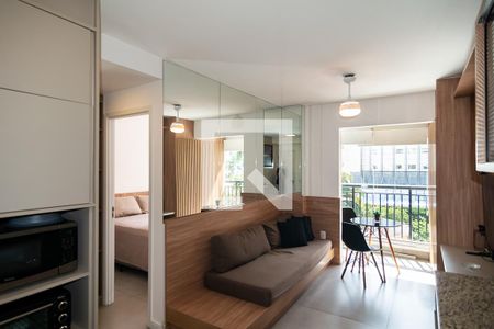 Sala / cozinha de apartamento à venda com 1 quarto, 33m² em Bela Vista, São Paulo