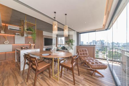 Sala de apartamento para alugar com 1 quarto, 62m² em Cidade Monções, São Paulo