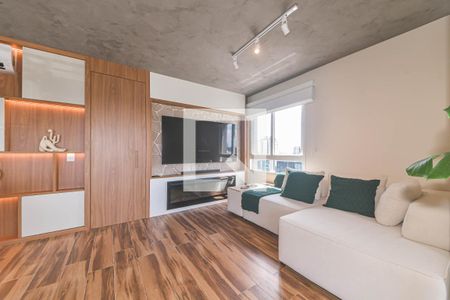 Sala de apartamento para alugar com 1 quarto, 62m² em Cidade Monções, São Paulo