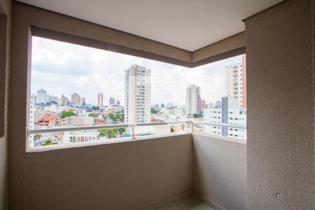 Varanda da sala de apartamento à venda com 2 quartos, 58m² em Jardim Bela Vista, Santo André