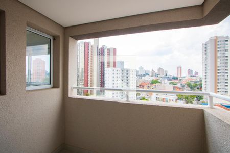 Varanda da sala de apartamento à venda com 2 quartos, 58m² em Jardim Bela Vista, Santo André