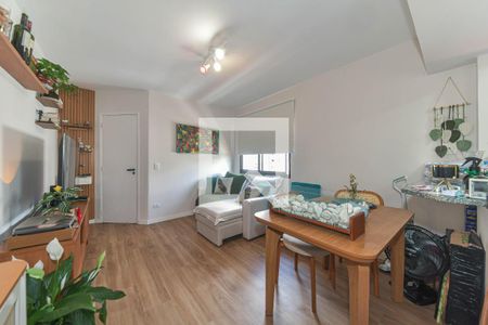 Sala de apartamento à venda com 1 quarto, 41m² em Brooklin Novo, São Paulo