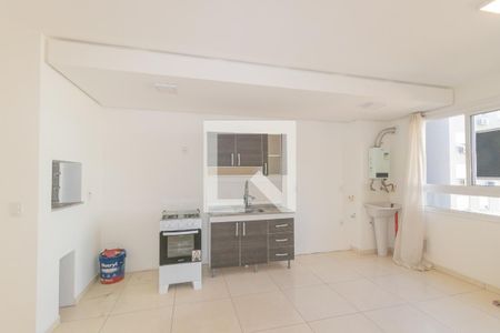 Sala/Cozinha de apartamento para alugar com 2 quartos, 54m² em Fátima, Canoas