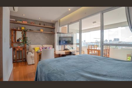 Quarto - sala de apartamento para alugar com 1 quarto, 41m² em Vila Dom Pedro I, São Paulo