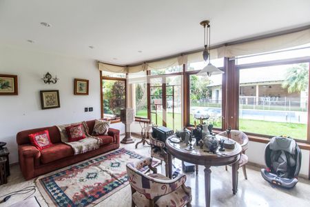 Sala  de casa de condomínio para alugar com 4 quartos, 521m² em Residencial Zero (tambore), Santana de Parnaíba