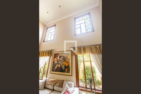 Detalhe Sala de casa de condomínio à venda com 4 quartos, 521m² em Residencial Zero (tambore), Santana de Parnaíba