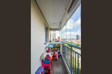 Varanda da Sala de apartamento à venda com 2 quartos, 66m² em Vila América, Santo André