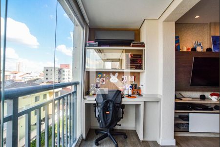 Varanda da Sala de apartamento à venda com 2 quartos, 66m² em Vila América, Santo André