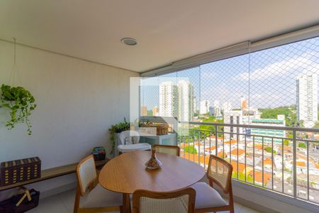 Varanda integrada com área de serviço de apartamento à venda com 2 quartos, 58m² em Chácara Santo Antônio (zona Sul), São Paulo