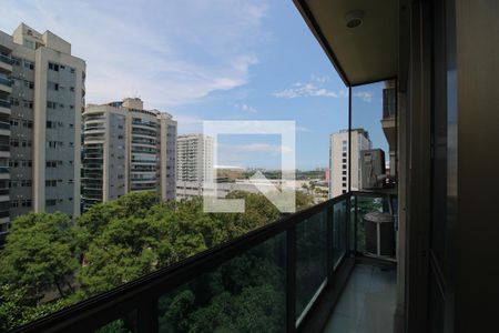 Sala - Varanda de apartamento para alugar com 2 quartos, 78m² em Barra Olímpica, Rio de Janeiro