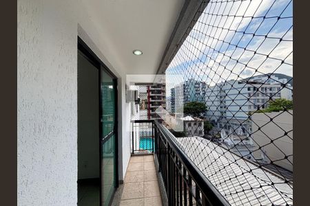 Varanda da sala de apartamento para alugar com 3 quartos, 111m² em Botafogo, Rio de Janeiro
