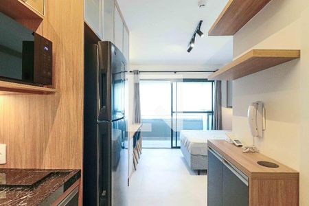 Studio - Quarto e Cozinha de apartamento para alugar com 1 quarto, 29m² em Butantã, São Paulo