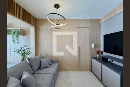 Sala  de apartamento para alugar com 1 quarto, 35m² em Santo Amaro, São Paulo