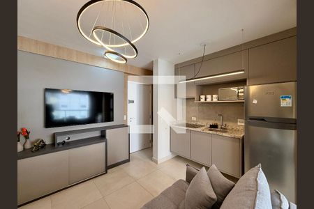 Sala  de apartamento para alugar com 1 quarto, 35m² em Santo Amaro, São Paulo