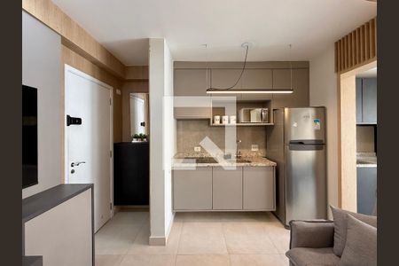 Sala  de apartamento para alugar com 1 quarto, 35m² em Santo Amaro, São Paulo