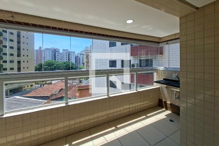 Sacada  de apartamento para alugar com 1 quarto, 45m² em Vila Tupi, Praia Grande