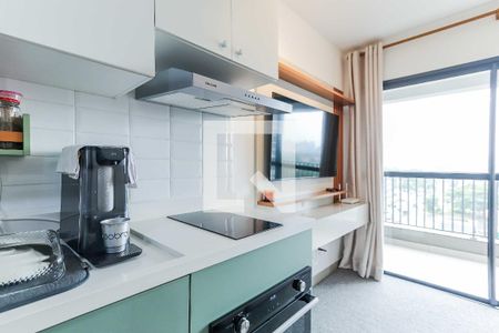 Sala / Cozinha de kitnet/studio para alugar com 1 quarto, 34m² em Butantã, São Paulo