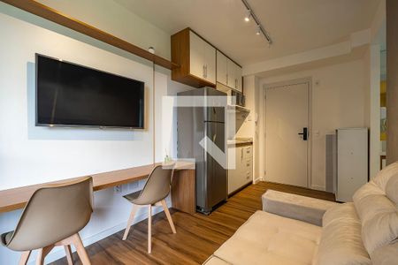 Sala/Cozinha de apartamento para alugar com 1 quarto, 27m² em Pinheiros, São Paulo